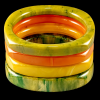 vintage rounded square Bakelite Bangles